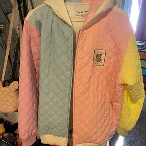 Teddy Fresh Block Quilted Jacket